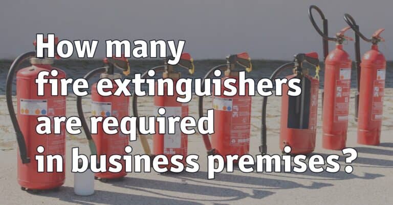 How many fire extinguishers are required in business premises
