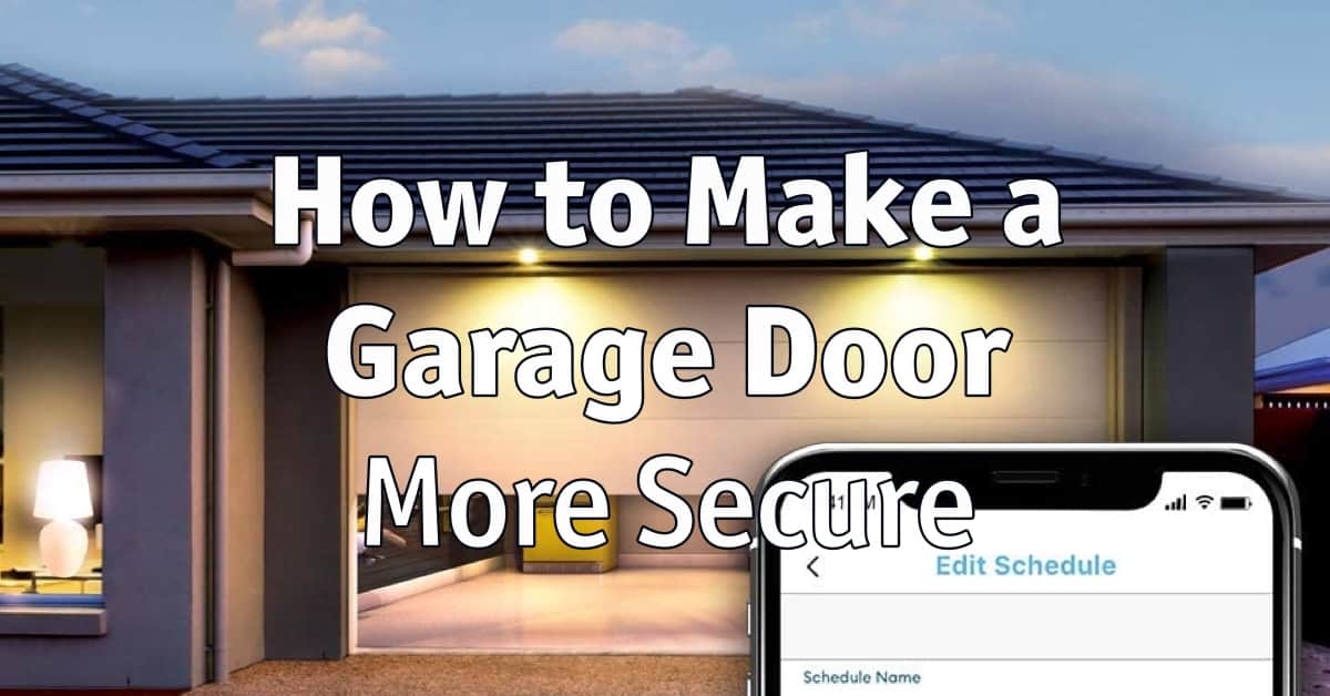 How to Make a Garage Door More Secure Home Security