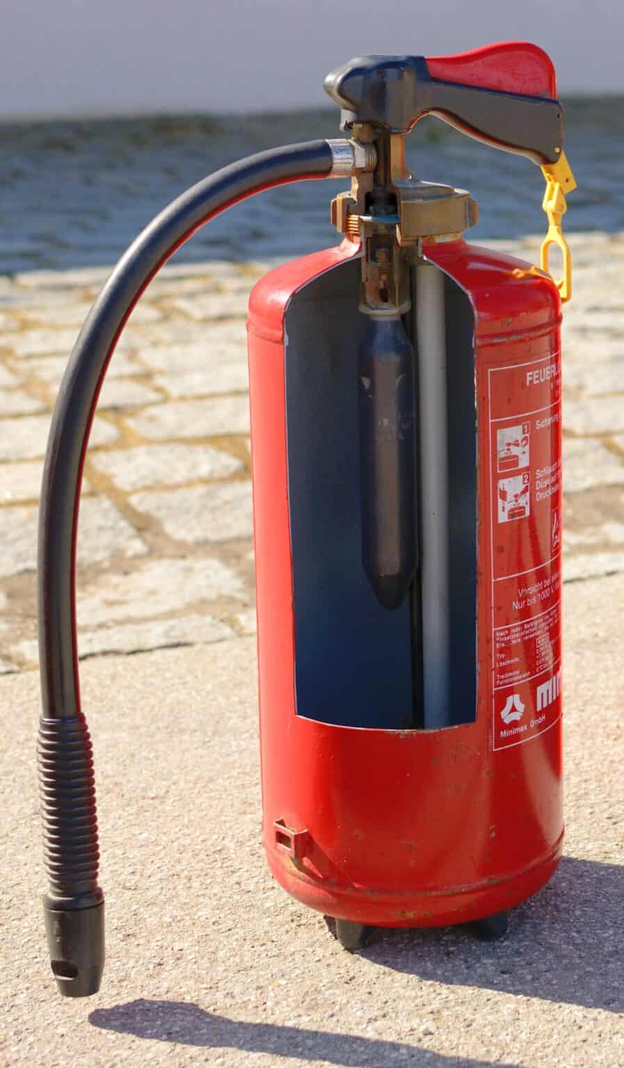 How many fire extinguishers are required in business premises Home