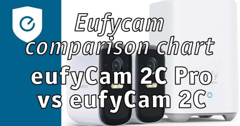 Eufycam comparison chart: eufyCam 2C Pro vs eufyCam 2C
